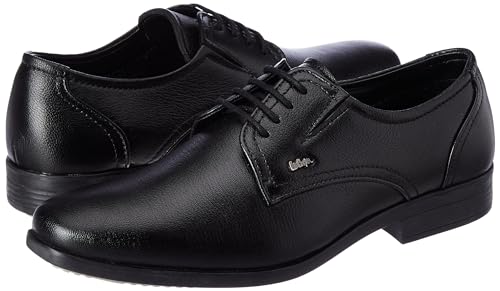Image of Lee Cooper LC2157B3R Men's Leather Derby Formal Shoes | Lightweight, Comfortable & Stylish Lace-Ups for Office, Business