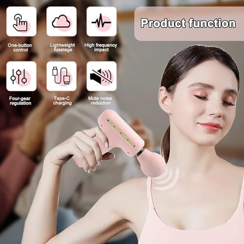 Image of Mini Massage Gun, Muscle Massage Gun, Massage Gun with 4 Adjustable Speeds, Portable Hand Massager, 1200 mAh Massage Guns, Deep Tissue Percussion for Neck, Back, Shoulder