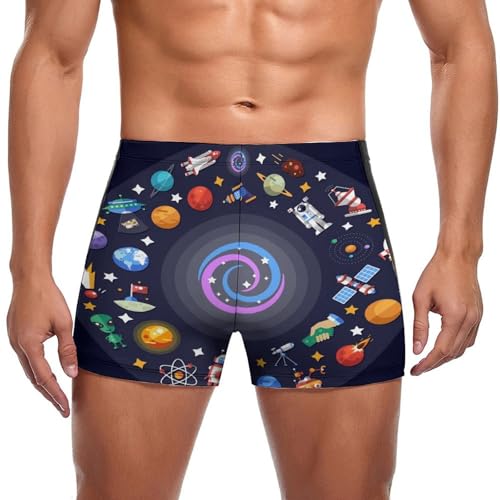 Short de bain homme galaxie pour vos sessions de natation et vacances d'été