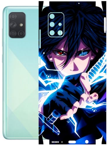 Image of AtOdds - Full Body Back Screen Guard Protector Film - Lamination Wrap Skin Sticker Compatible with Samsung Galaxy A51 | Scratchproof Matte Finish (Anime 42)