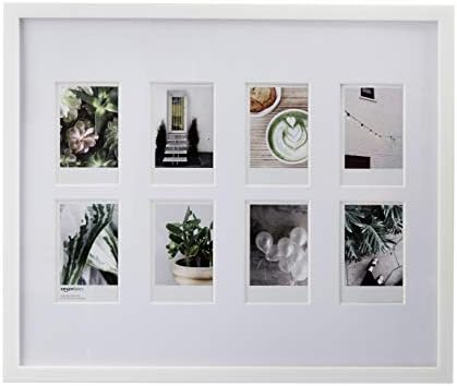 Amazon Basics Photo Frame for use with Instax - 8-Opening - 8 x 5 cm, Black