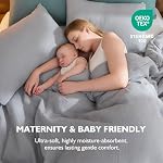 EMME Muslin Cotton Duvet Cover Set Queen Size Linen Like Soft Breathable Lightweight Summer Comforter Cover Set with Zipper Closure