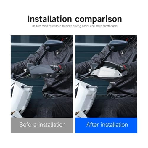 Pare-brise moto protection main compatible 368G avec leviers frein - 5