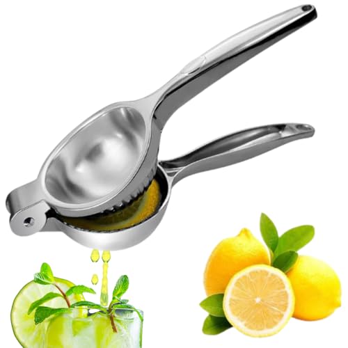 HomeGlow - Exprimidor Manual de Metal para Limas – Práctico, Resistente y Compacto – Ideal para Zumo Casero, Fácil de Lavar, Sin Electricidad – Específico para limas y limones pequeños