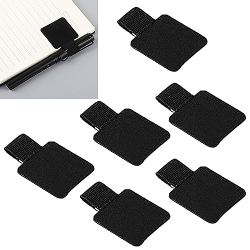 LMOGWL 6 Piezas Portalápices Autoadhesivo,Lazo para Bolígrafo Autoadhesivo,Portalápices elástico...