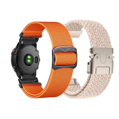 2�{ �Z�b�g �i�C�����o���h �Ή� Garmin EPIX Pro 51mm �i�C������ �����o���h �L�k�� �}�O�l�b�g�o�b�N�� �����\ �ʋC�� �y�� �X�|�[�c �i�C���� �x���g�R���p�`�u�� Garmin EPIX Pro 51mm ���f�B�[�X �����Y 
