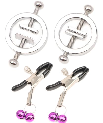 Bellaamm Nipple Clamps Nipple Toys BDSM Sex Toys Adjustable Weight Nipple Clamps Torture Stimulation for Men Women Couples Sex Pleasure Bondage Nipple Sex Toy for Adult Play