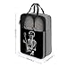 Abstract X-ray Skull Skeleton Playing Guitar Shoe Bags for Travel Water-Resistant Shoes Pouch with Handle Fashion Shoe Organizer with Zipper Closure Portable Sneaker Carrier for Men & Women Daily Use