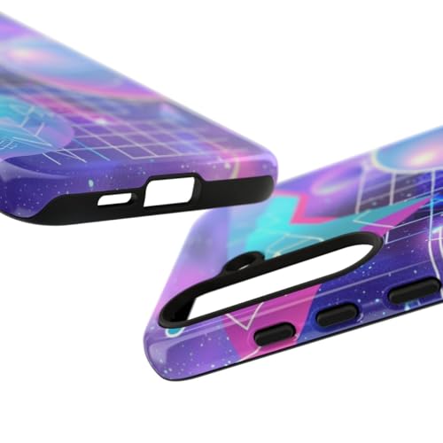 Coque rigide Galaxy S24 Plus antichoc violette géométrique - 3