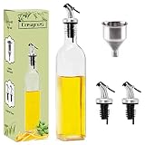 olive oil ors como usar Diseño más potente antigoteo: puede prevenir eficazmente fugas de aceite, siempre mantener su botella de cristal limpia e higiénica, pequeña tapa en la parte superior, puede mantener el contenido siempre fresco.