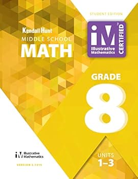 Paperback KENDALL HUNT Grade 8 Middle School Math STUDENT EDITION units 1-3 Book