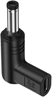 Type C to DC Power Adapter | 12volt USB Type C Female to DC Male Connector 90 Degree - Type C Female to 5.5x2.5mm 5.2x2.1mm 4.8x1.7mm 4.0x1.7mm 3.5x1.35mm 3.0x1.1mm DC Male Nulyunze