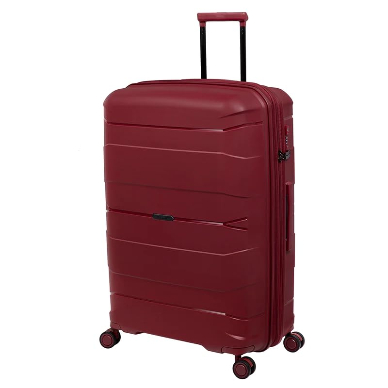 Image of it luggage Momentous German Red Large-28 inches Expandable Polypropylene Hardsided with TSA Lock & Wet Pouch Inside 8 Wheel Trolley Bag