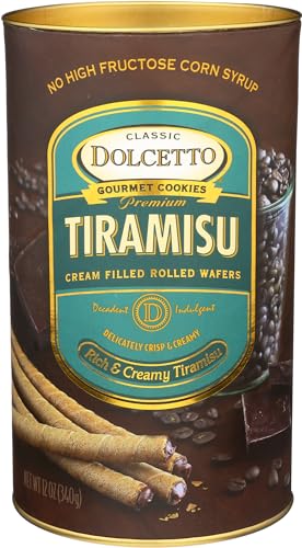 DOLCETTO Dolcetto Wafer Rolls Tiramisu, 12 OZ