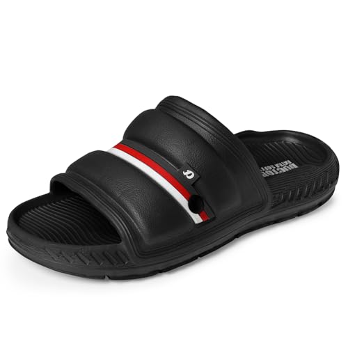 Image of DOCTOR EXTRA SOFT Men's Classic Ultra Soft Sliders /Slippers with Cushion FootBed for Adult | Comfortable & Light Weight | Stylish & Anti-Skid | Waterproof & Everyday Flip Flops for Gents /Boys D-527