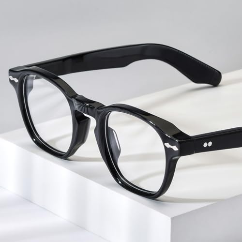 Image of HEPIDEM Acetate Glasses Frame Men Women Square Eyeglasses Optical Spectacles MZEPH