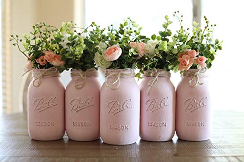 Mason Jar Centerpiece Set, Pint OR Quart Size Mason Jars, Your Choice of
