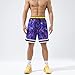 BOOMLEMON Mens Graphic Print Basketball Shorts Casual Fashion Cool Shorts Summer Gym Workout Running Short Pants(Lakers Purple S)