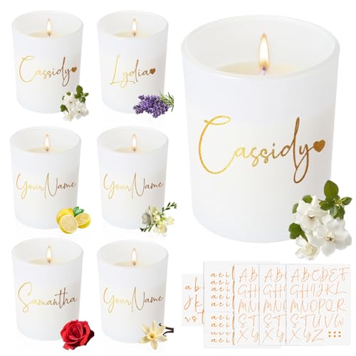 Wovnet 6 Pack Scented Candle Gift Set 6.35 oz Bridesmaid