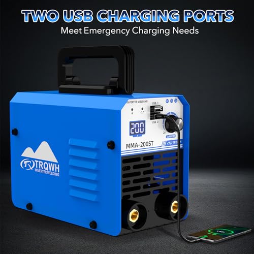 Image of TRQWH Mini Stick Welder 110V Welding Machine - 200A Portable Welding Machine with 5pcs Rods Small Welder Machine with IGBT Inverter Hot Start for Beginners and Professionals Welder
