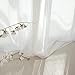 NICETOWN White Striped Sheer Curtains 96 inches Long for Living Room 2 Panels, Non-See-Through Semi Chiffon Grommet Window Treatment Light Filtering Drapes for Home Office Bedroom 52