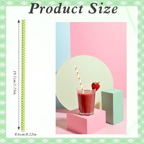 100 pitillos de papel desechables amarillos para fiesta miniatura 2