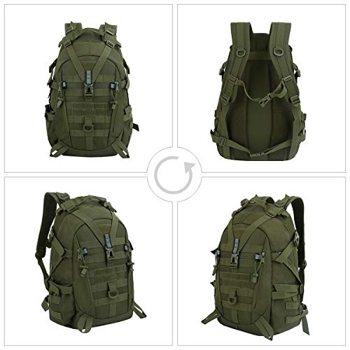 Foto von LOCAL LION Militär Rucksack, Taktischer Rucksack Herren, Bundeswehrrucksack Wanderrucksack 30L, militec Molle Trekkingrucksack zum Wandern Outdoorsports Reisen Camping