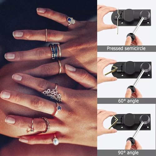 Dobladora de anillos con troqueles protectores para orfebrería 4