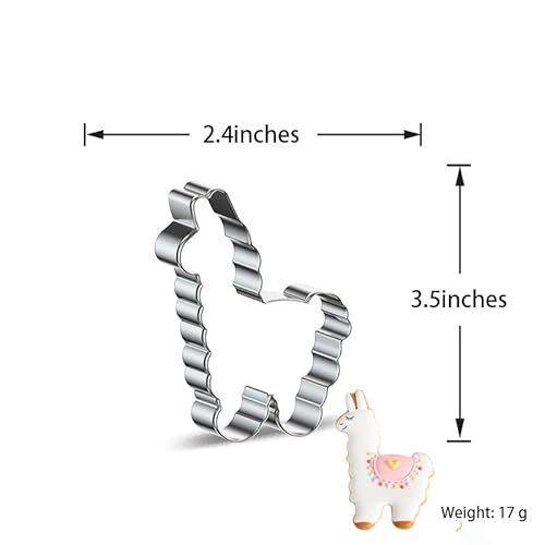 Alpaca 4-Piece Combination Cookie Fruit Knife, Take Love Alpaca + Miss Alpaca + Love Alpaca + Twisted Alpaca, Suitable For Fruit, Pastry, Sandwiches, Children's Parties And Other Activities #TOP3