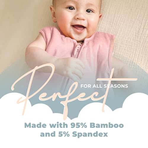 Image of Sleeveless Soft Baby & Toddler Sleeping Sack, Breathable with Adjustable Feet Cuffs & Anti-Slip Grip