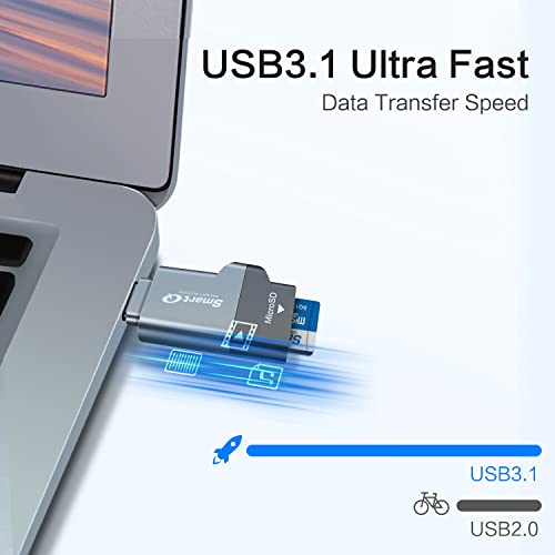C356 Type-C Microsd Card Reader With Usb 3.0 Super Speed Technology, Supports Microsdxc, Microsdhc, And Microsd For Window, Mac Os X And Andriod (Midnight Grey) #TOP1