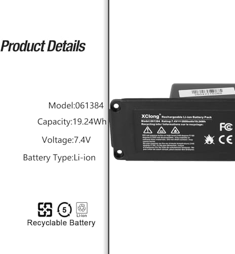 XClong 7.4V 2600MAH 19.24Wh 061384 061385 061386 063287 Bluetooth Speaker Akku für Bose SoundLink Mini Bluetooth Speaker I/Mini I