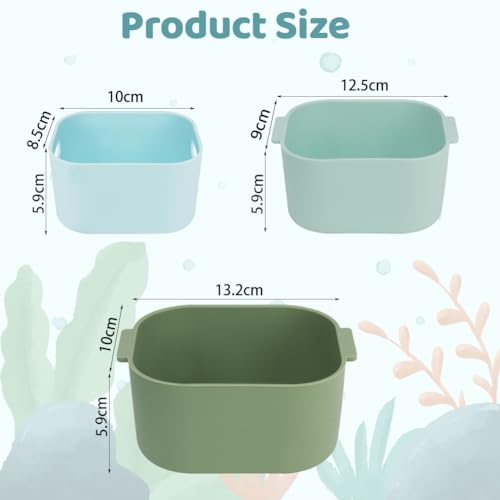 HOTUT Silikonschüssel-Spielzeugset, stapelbare Spielzeugschüsseln und Siebe aus natürlichem Silikon, Spielzeug für die frühe Entwicklung und Aktivitätsspielzeug, sensorisches Schüsselspielzeug