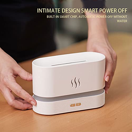 KALIONE Umidificador de ar Flame Mist para quarto, umidificador de chama com difusor de �leo essenci