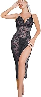 لانجيرى سكسى لانجرى مثير بيبى دول قصير بلاى سوتس شفاف قميص نوم حريمى انيق من Four H كود 365 (اسود, XXL)