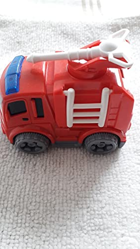 Camiseta Kit Infantil Bombeiro Masculina Estampa Desenho e Brinquedo