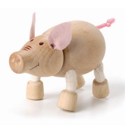 Anamalz Farm Pig Wooden Toy