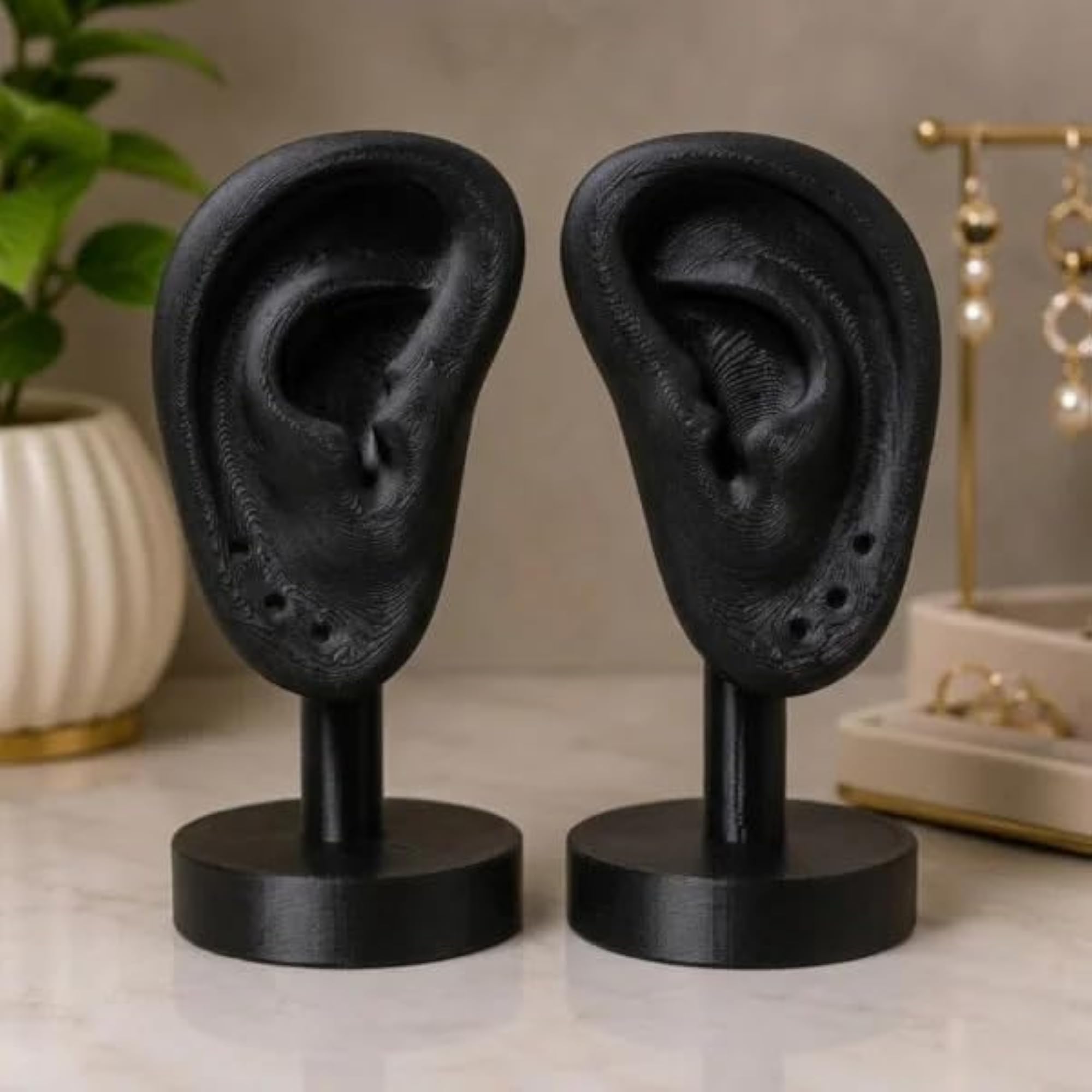 Premium Ear Shaped Earring Display Stand Set