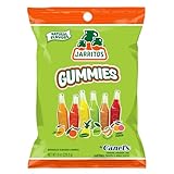 Jarritos Gummies Candy – Single 8oz Bag of Sweet Mexican Gummy Candies with Mixed Natural Flavors – 6 Fruity Flavors – Sweet & Chewy Vegan Gummy Snack Treats (Fruity)