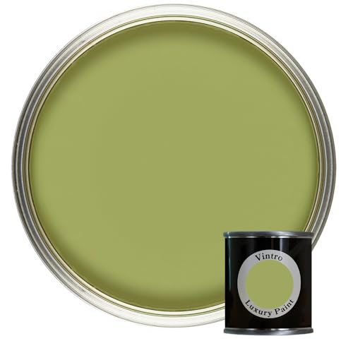 Vintro Paint | Luxury Matt Emulsion | Smooth Chalky Finish | Multi Surface Paint | for Walls, Ceilings, Wood and Metal | 125ml (Sage - Green)