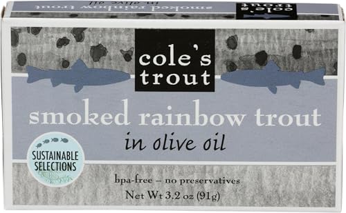 Cole, Trout Applewood Smoked In Olive Oil, 3.2 Ounce