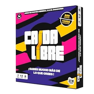 Caída Libre – Juegos de Mesa – Juego de Trivia Cultura General para Aprender riendo – Divertido con Amigos y Familia Navidad para Hombres y Mujeres