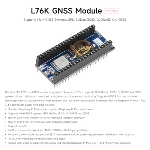 Module GNSS L76K pour Raspberry Pi Pico récepteur multi-constellations - 3