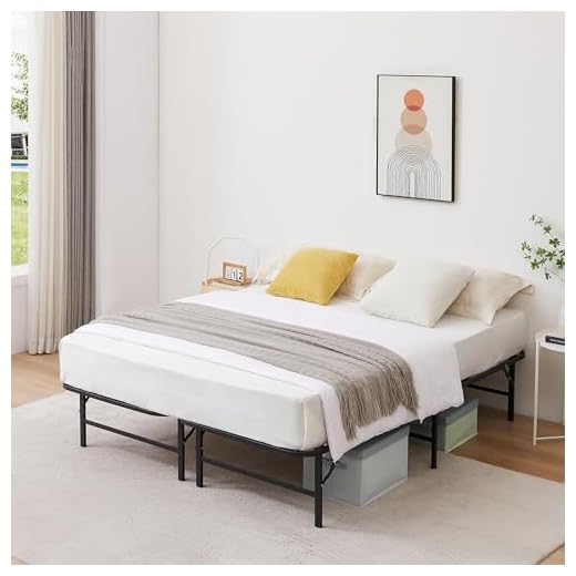 VECELO Foldable Metal Bed Frame for Easy Storage
