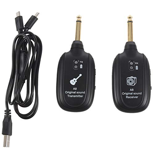 Kamay Receptor transmissor de sistema de guitarra UHF embutido recarregável