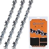 Lot de 3 Chaînes de Tronçonneuse pour Guide 16