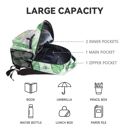 Personalized Koala School Backpack for Boys - 17 Inch Green Backpacks for Kids - Lightweight Cartoon Bookbag for Elementary4