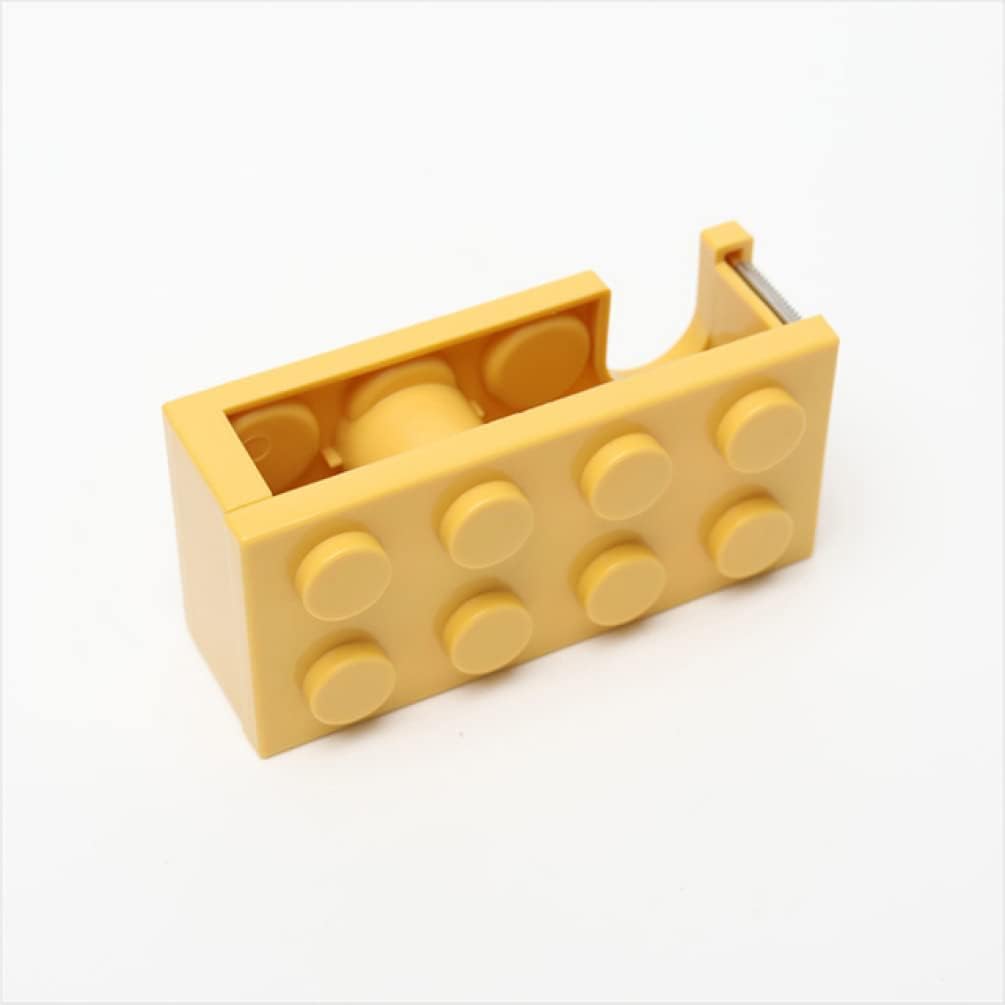 Duty Tape Dispenser,Desktop Tape Dispenser,1pc Tape Cutter Set Masking Tape Cutter Tool Storage Organizer Cutter Office Tape Dispenser Adhesive Roll Holder Cutting (Color : Green) (Color : Giallo)