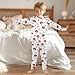 Red Mushrooms Fall Outfit Toddler Footless 2 Piece Set Size 8