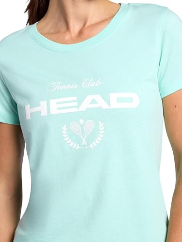 Head Women's Tennis Graphic Crewneck T-Shirt, Relaxed Fit, Lightweight and Breathable Cotton-Poly Material - Image 5